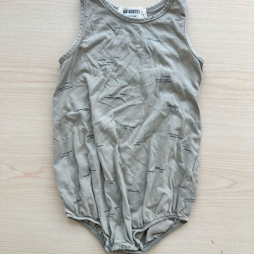 Go Gently Nation Sleeveless Baby Romper